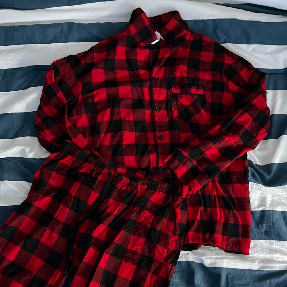 Lumberjack Red & Black Patterned Pajama Set